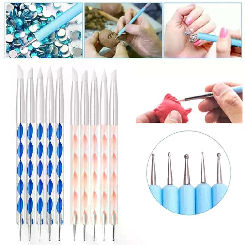 5 Pcs Silicone Clay Sculpting  - Nail Art Dotting Tool incelemesi ve fiyatı