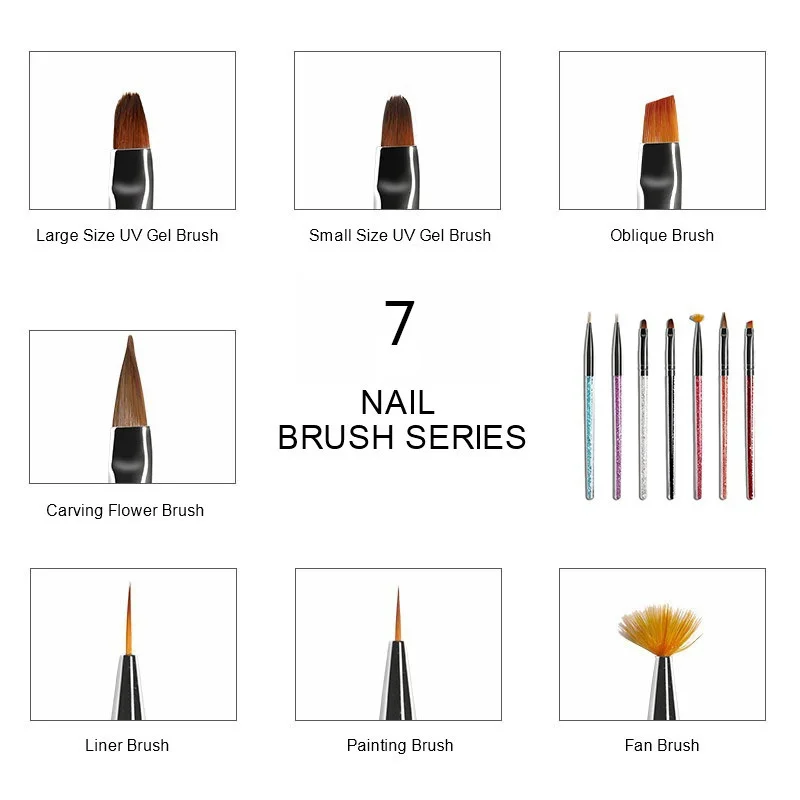 3/8Pcs Nail Art Brush Design T - Nail Art Dotting Tool incelemesi ve fiyatı