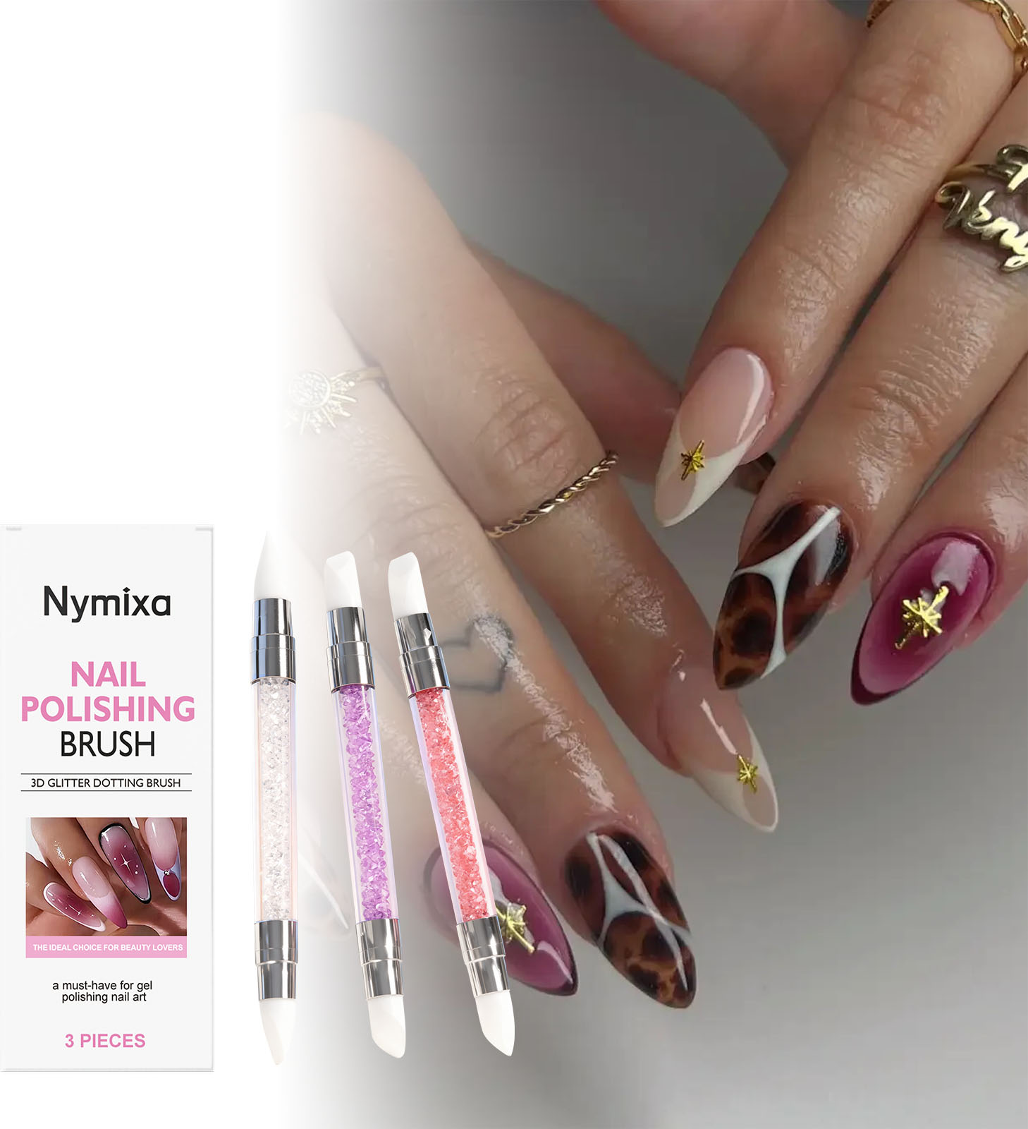 Nymixa 3 PCS Dual Head Silicon - Nail Art Dotting Tool incelemesi ve fiyatı