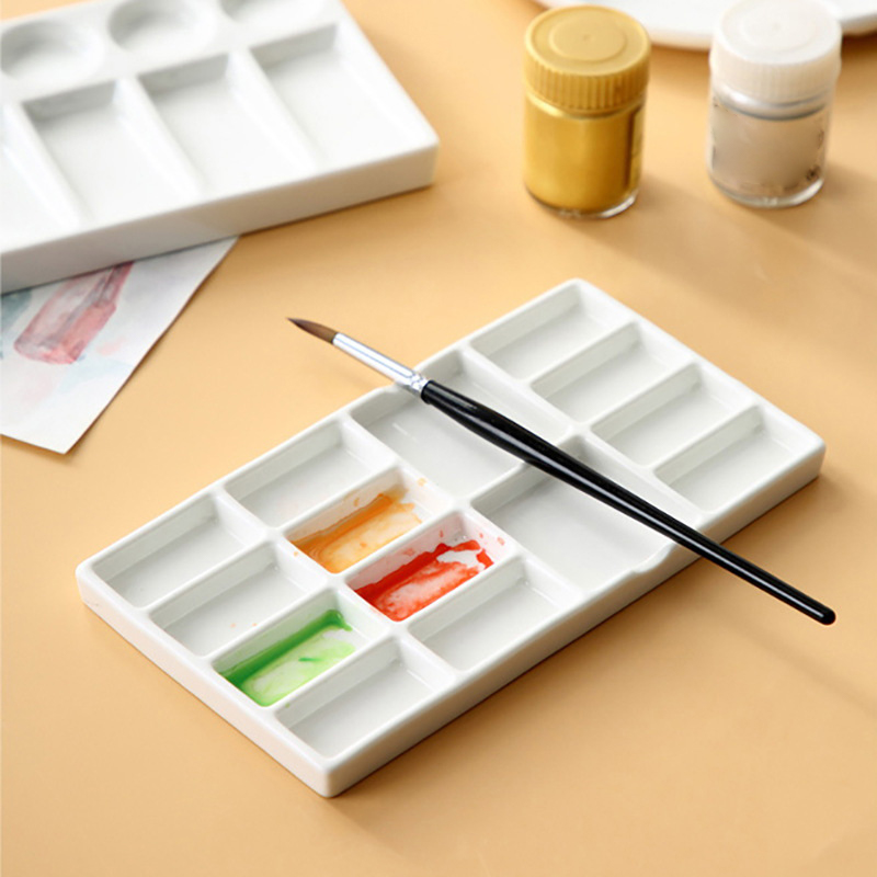 Ceramic Nail Art Palette White - Nail Art Maroon incelemesi ve fiyatı