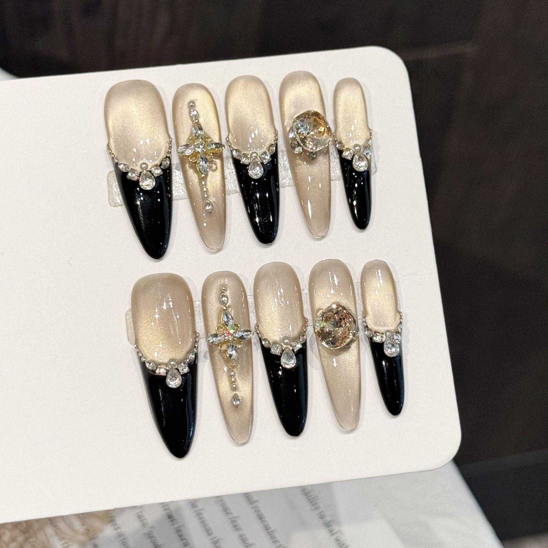 10 PCS Luxury Handmade Press o - Nail Adhesive Tab incelemesi ve fiyatı
