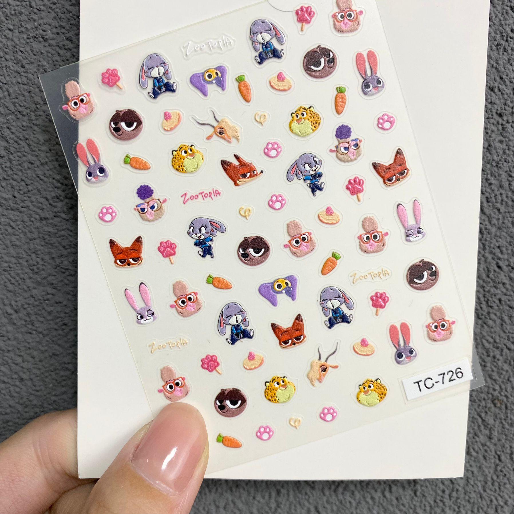 New Cute Cartoon Zootopia Reli - Nail Art Zootopia incelemesi ve fiyatı
