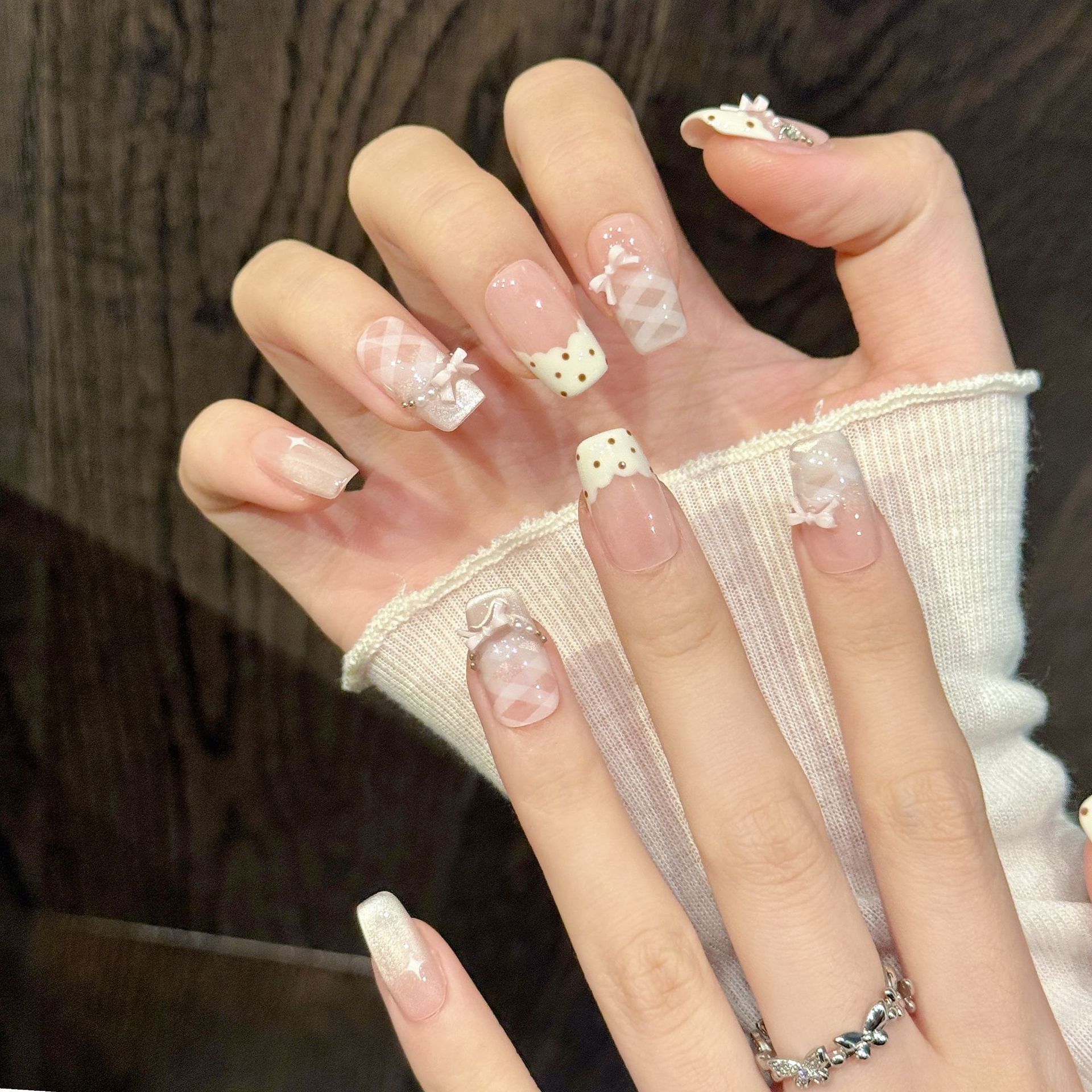 10 PCS Luxury Handmade Press o - Nail Adhesive Tab incelemesi ve fiyatı
