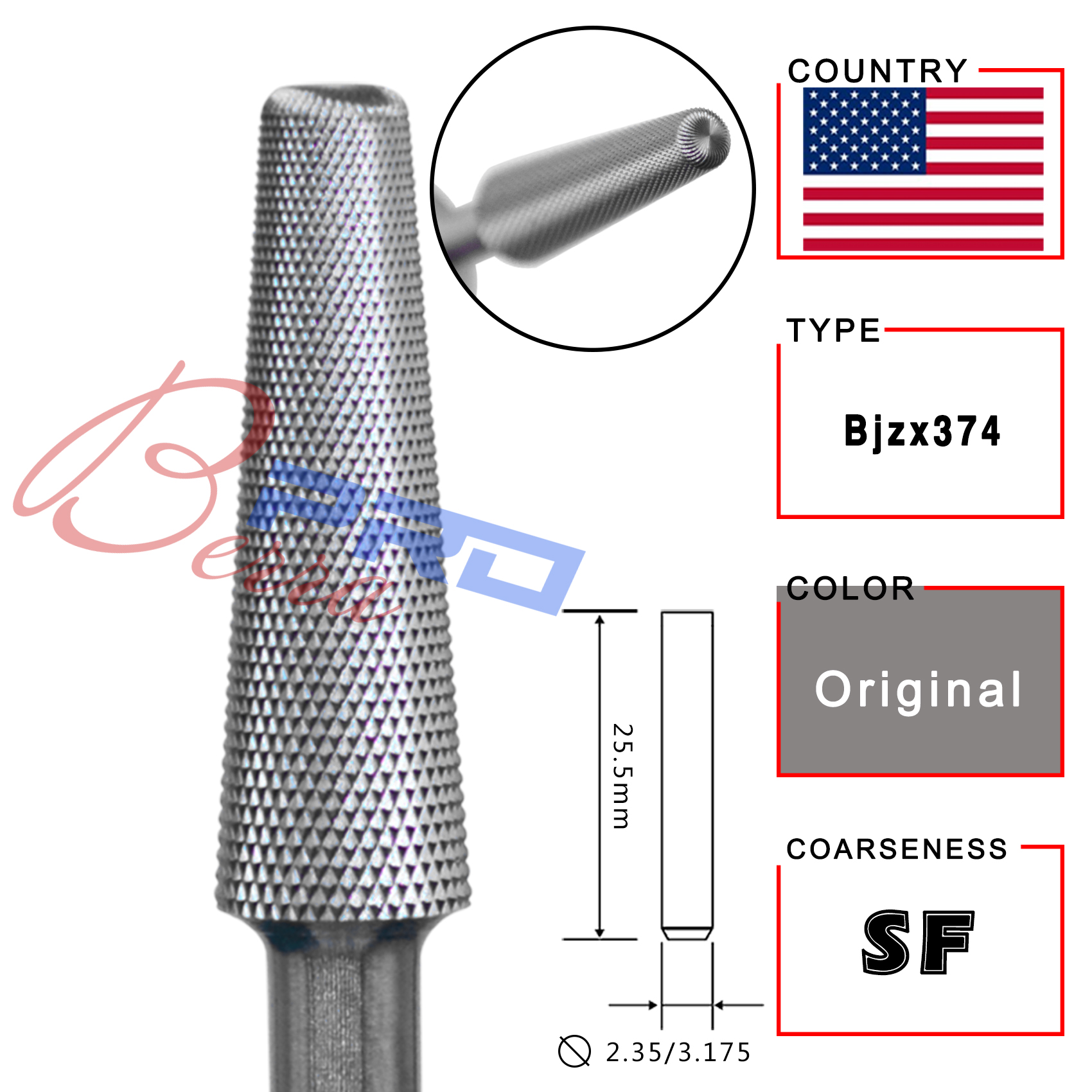 RolinStar Fine Tooth Carbide C - Nail Art Natural incelemesi ve fiyatı