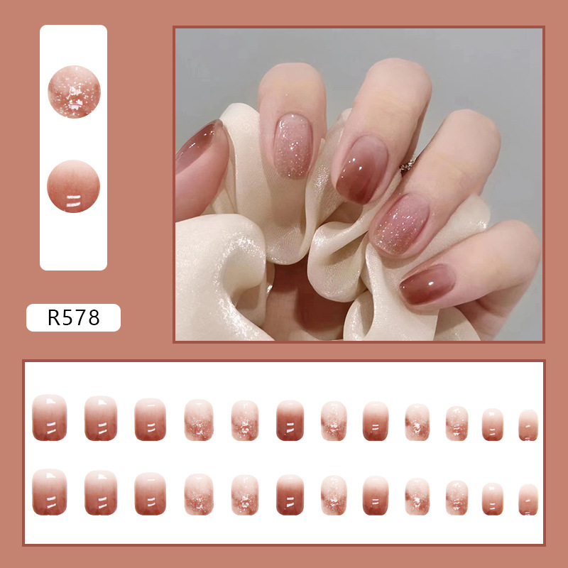 24 Piece Set Short Fake Nails  - Nail Art Red incelemesi ve fiyatı