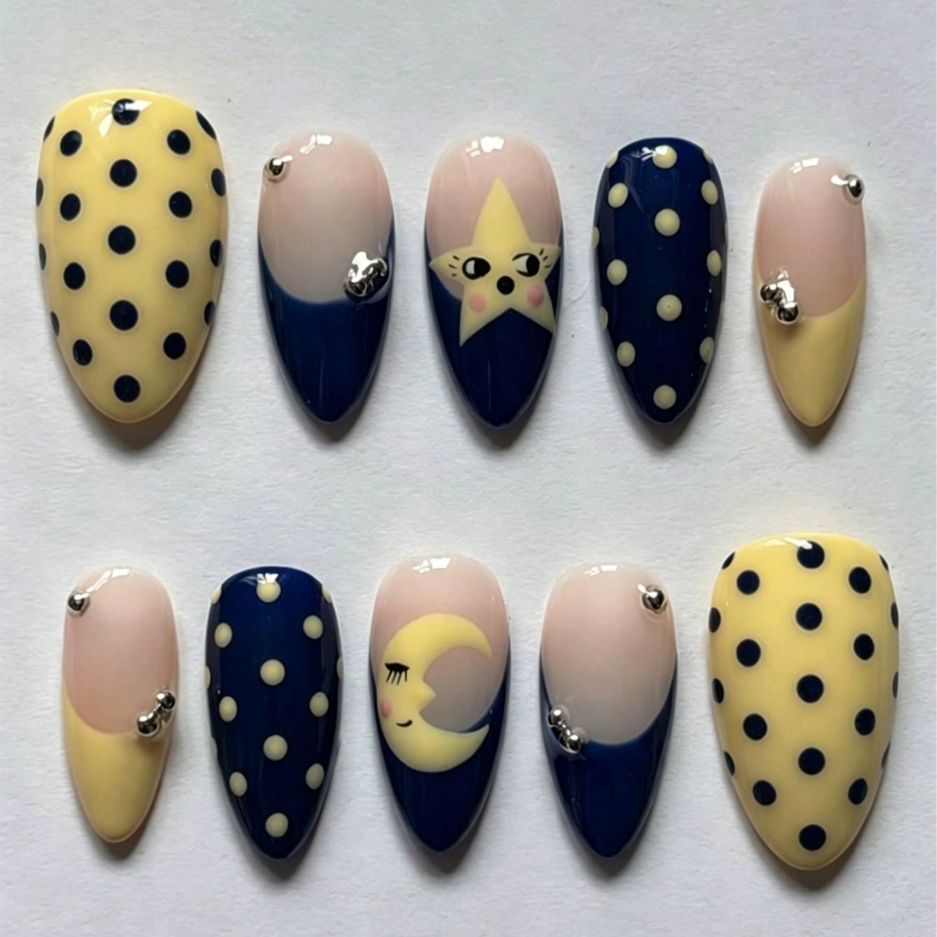 10Pcs Viral Kawaii Star Moon P - Nail Art Maroon incelemesi ve fiyatı